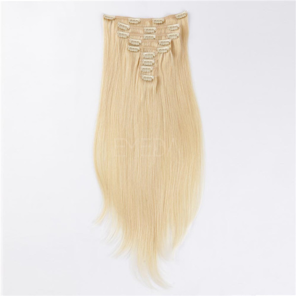 Clip in human hair extensions 120g LJ026